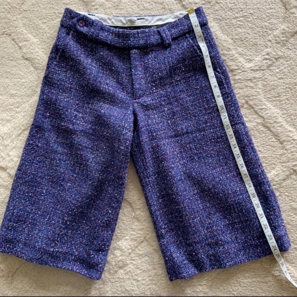 Marc Jacobs Purple Tweed Wide Leg Crop Pants Size 2 - Picture 6 of 8